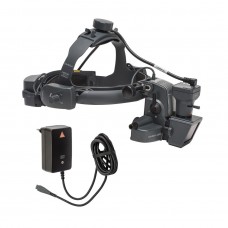 Непрямой бинокулярный офтальмоскоп HEINE OMEGA 500 LED с цифровой видеокамерой DV 1, UNPLUGGED с сетевым адаптером, 1 xMpack